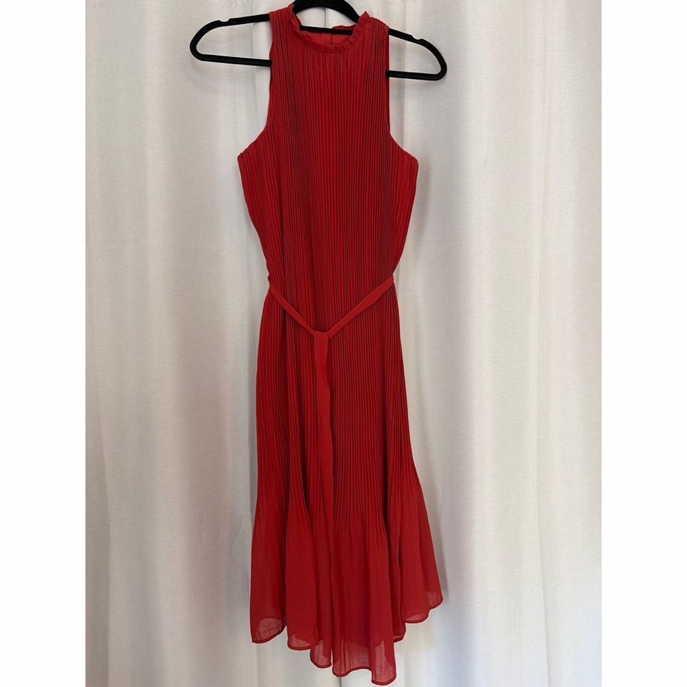Pleated Midi Dress